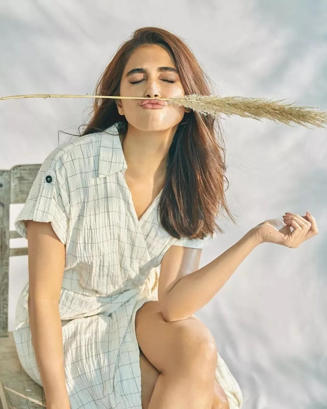 Pooja Hegde Enjoys Breeze in Casual Summer Wear Image