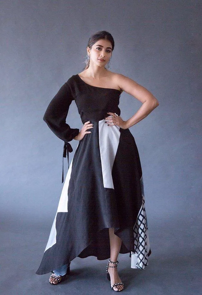 Pooja Hegde in Designer One Shoulder Dress For Photoshoot