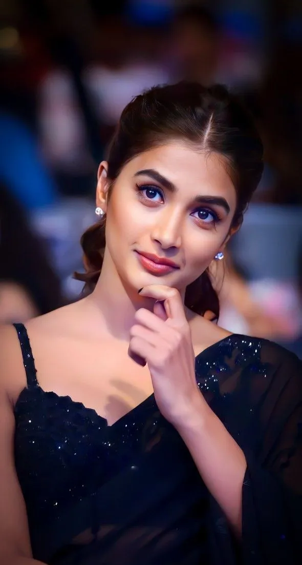 Pooja Hegde in Elegant Black Gown At Red Carpet Event Image