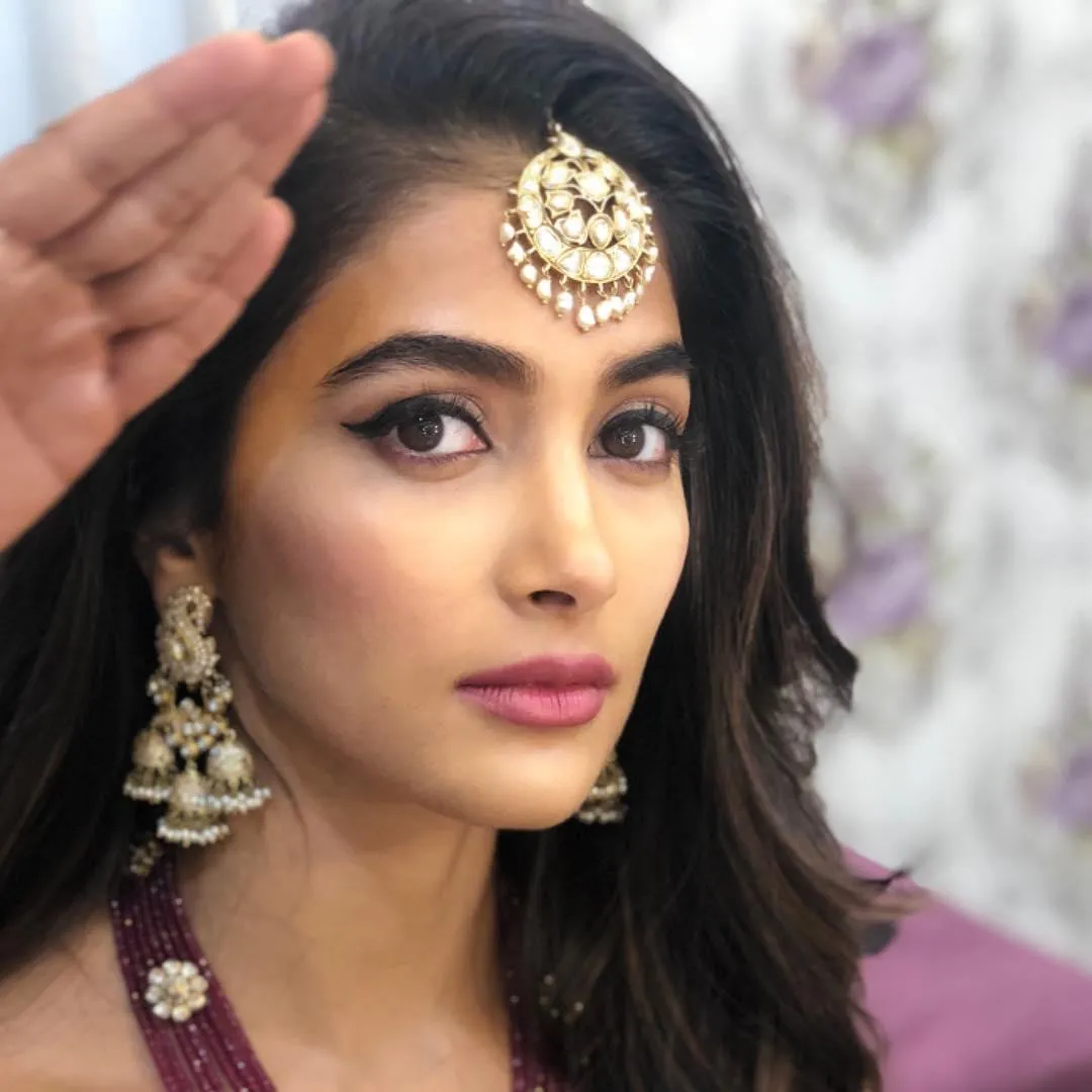 Pooja Hegde in Ethnic Attire with Elegant Jewelry Set Image