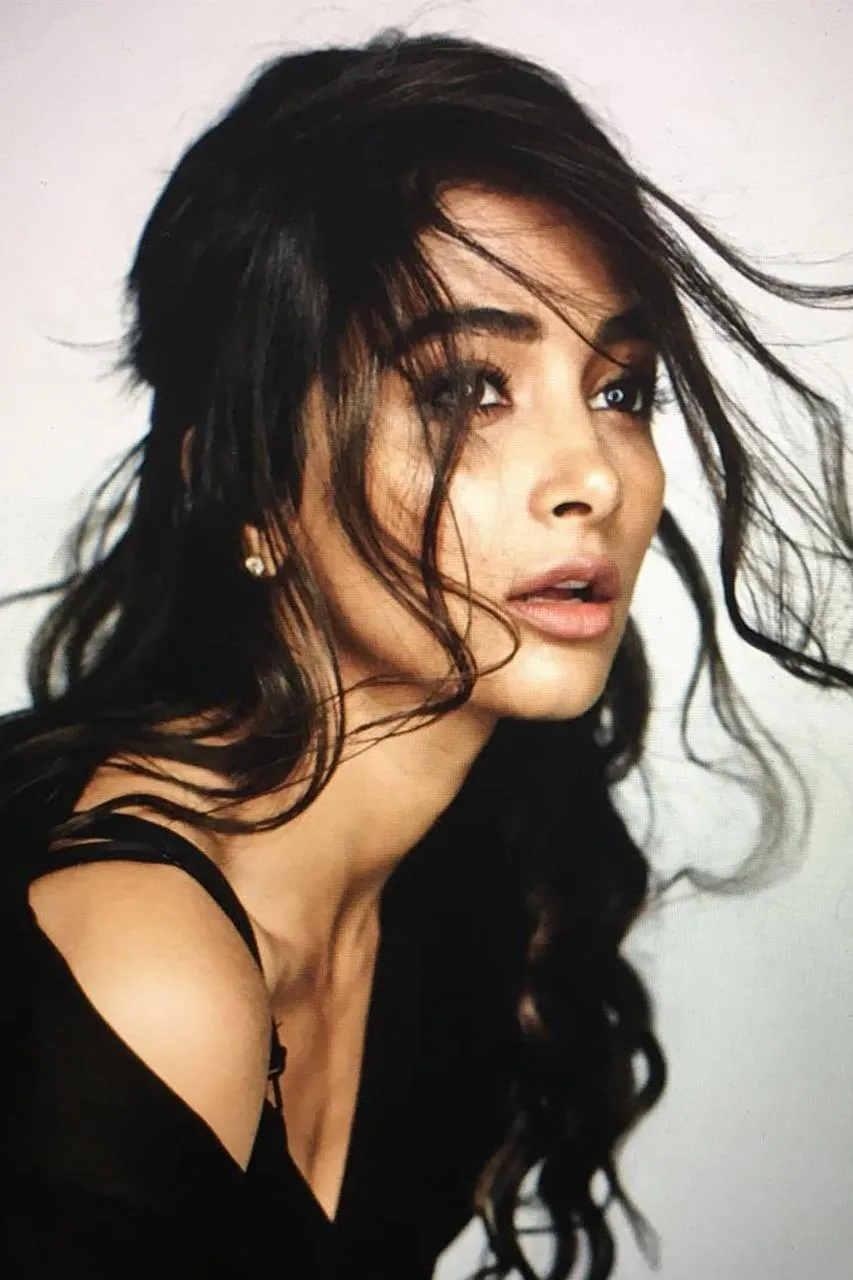 Pooja Hegde with Wet Hair Look in Black Outfit Photoshoot