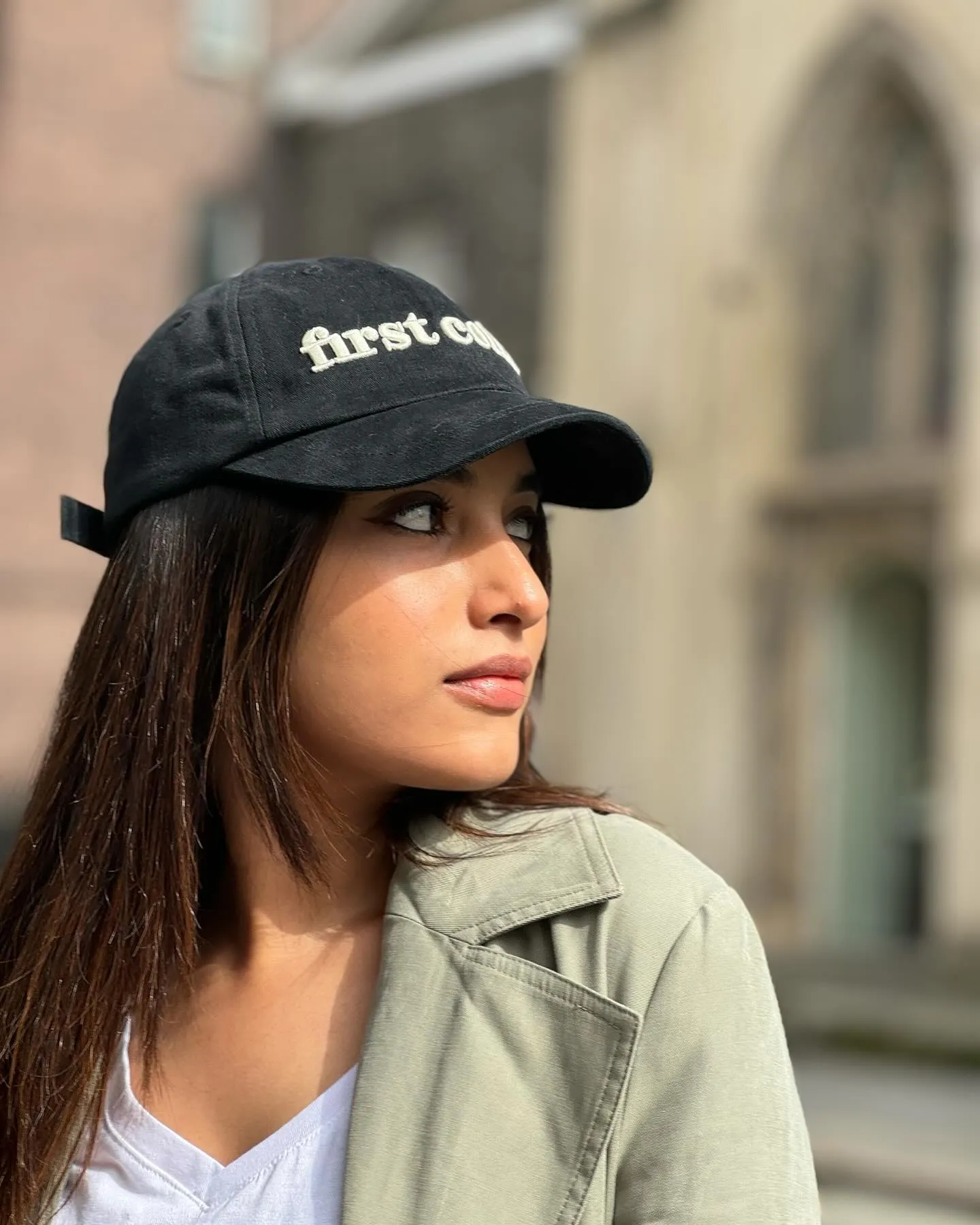 Casual Chic Look of Priyanka Arul Mohan in Cap at Outside