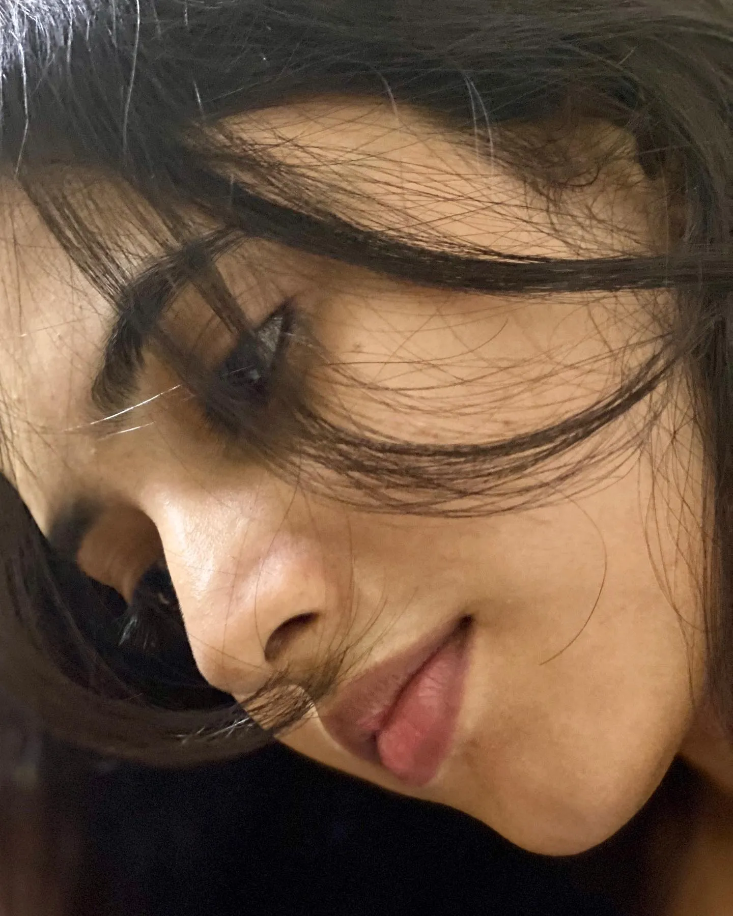 Close Up of Priyanka Mohan with Looking Down Pose Wallpaper