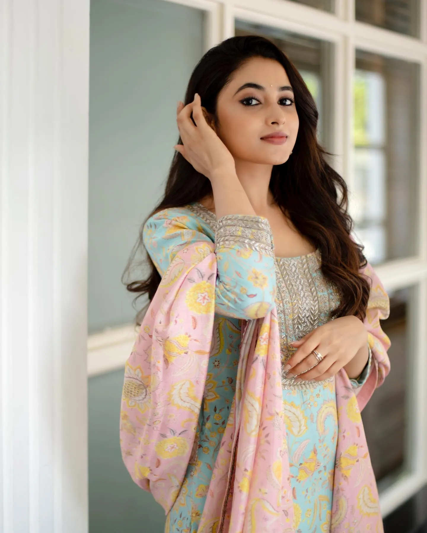 Elegant Priyanka Arul Mohan in Pastel Design dress Image