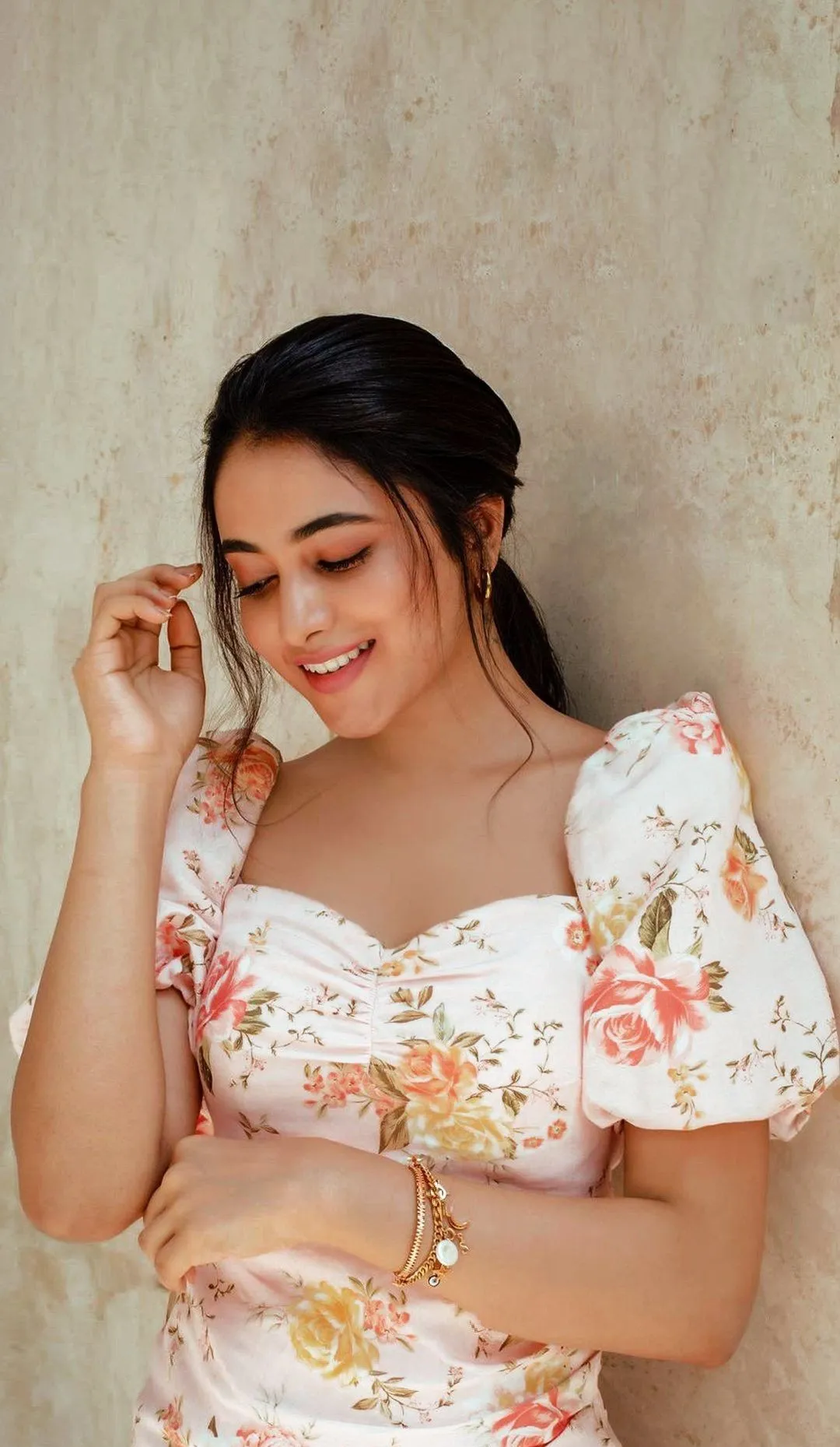 Gorgeous Image of Priyanka Mohan in a White Dress with Smile