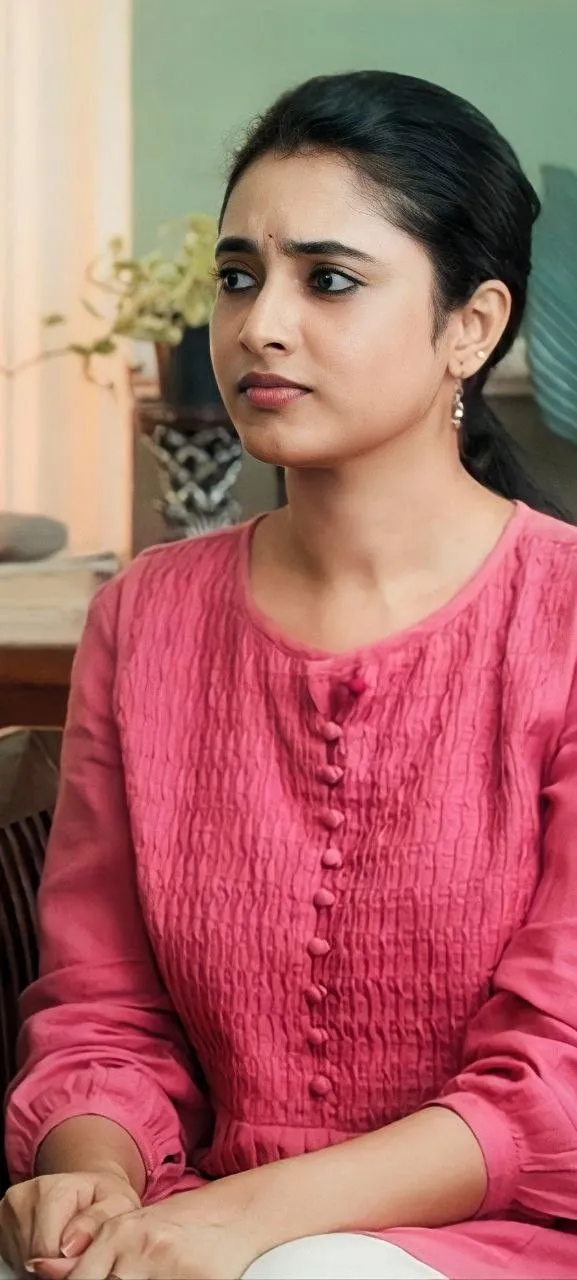 Natural elegance of Priyanka in casual pink outfit Wallpaper
