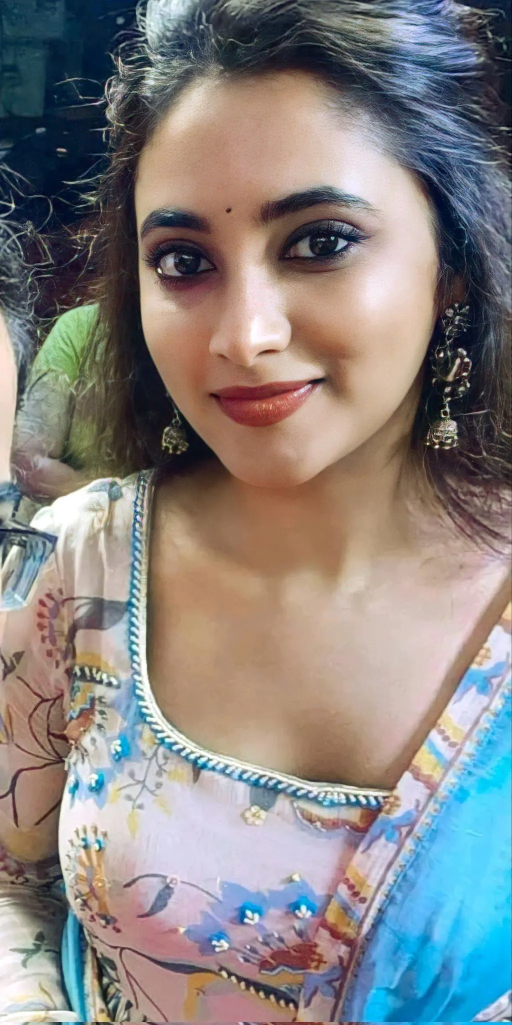 Near View of Priyanka Mohan with a Cute Smile Free Wallpaper