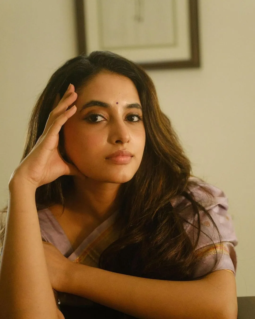 Priyanka Arul Mohan Posing Thoughtfully with Soft Lighting