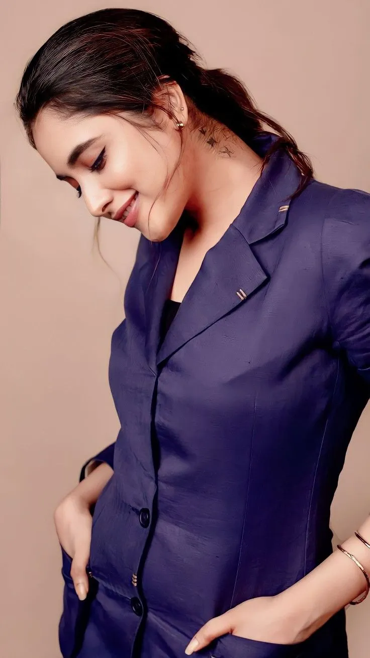Priyanka Arul Mohan Radiant Smile in Blue formal Outfit