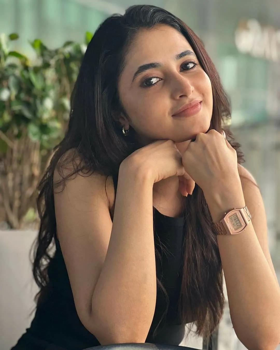 Priyanka Arul Mohan Relaxed Pose in Indoor Setting image