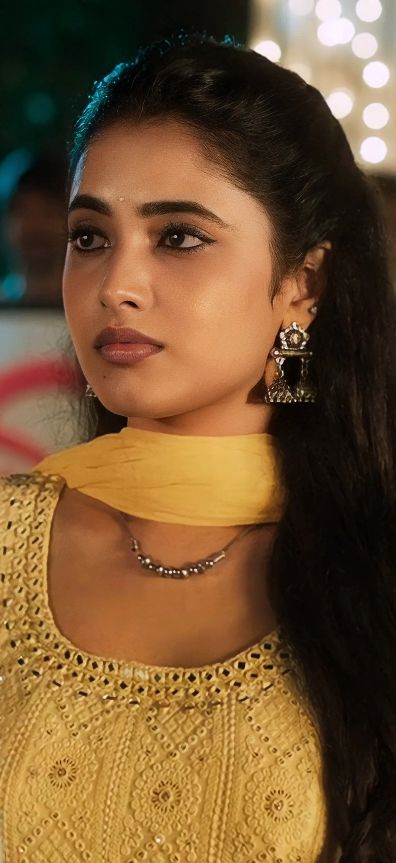 Priyanka Mohan in a Yellow Dress in the Don Movie Wallpaper