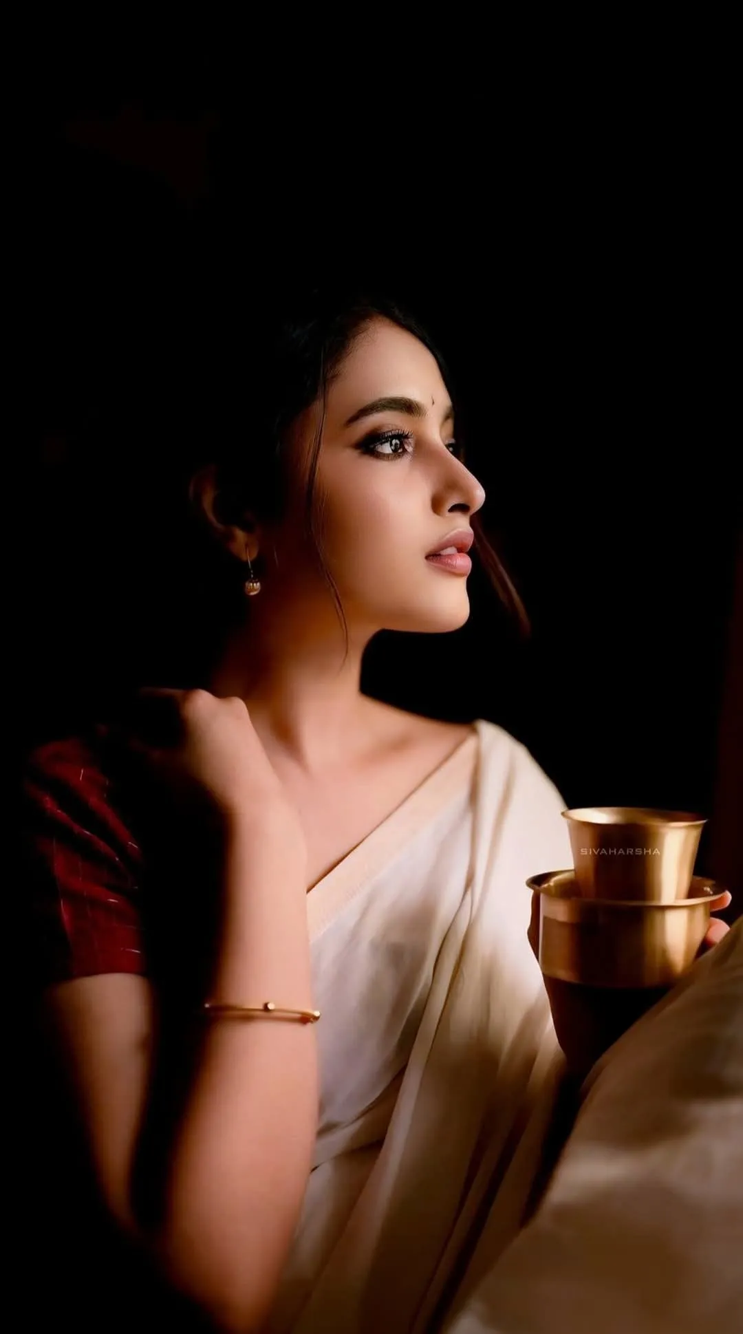 Priyanka Mohan in thoughtful moment captured with warm tones