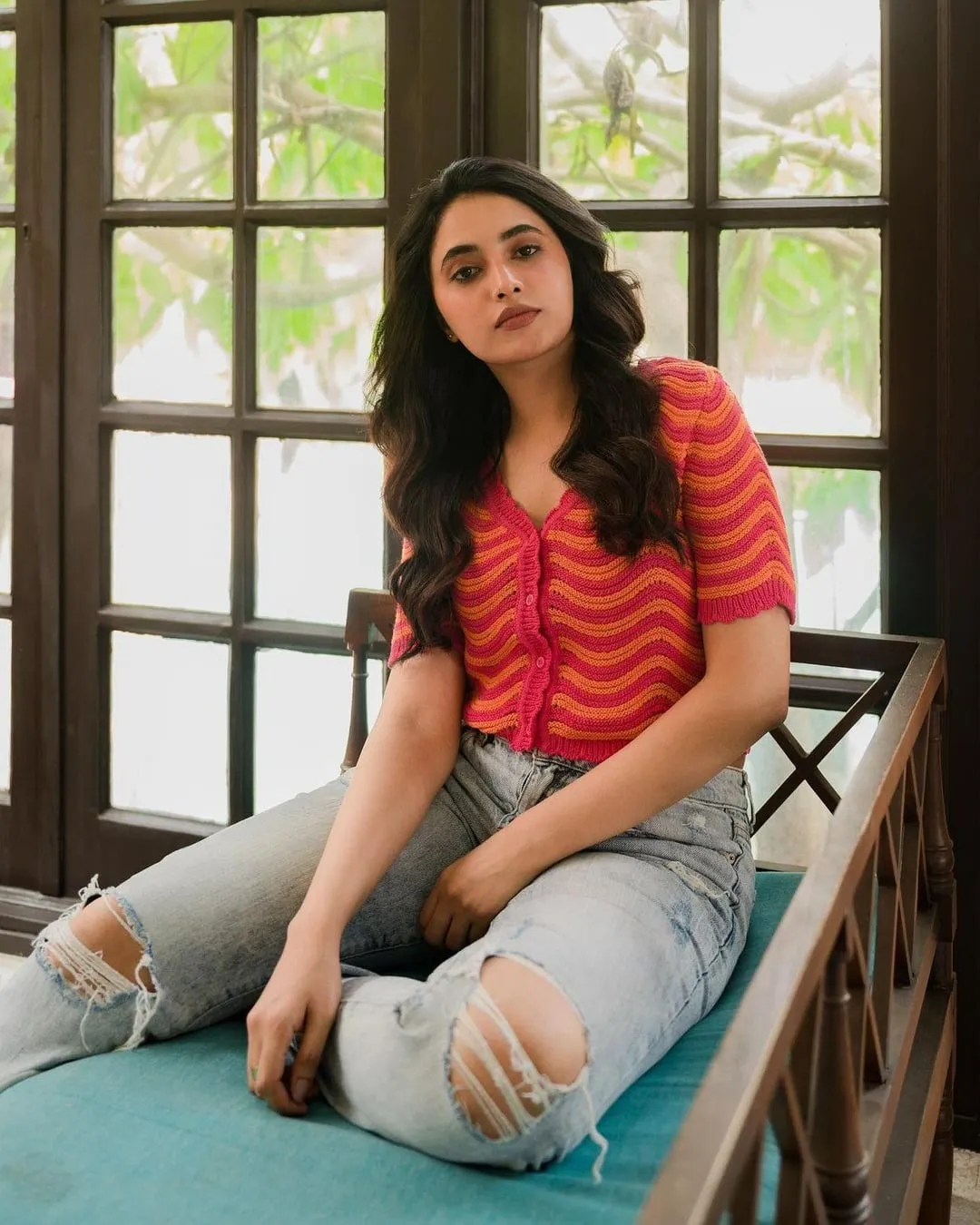 Priyanka Mohan Sitting Near the Window Looking Purposefully