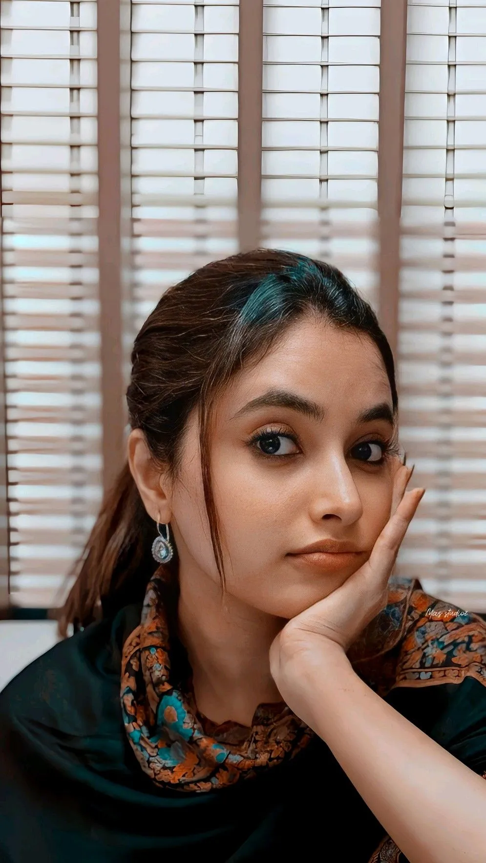 Priyanka Mohan Standing Near a Window with Hand on Her Chin
