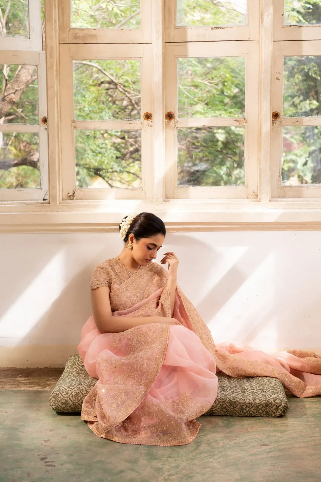 Striking Image of Priyanka Mohan Sitting on the Floor Image