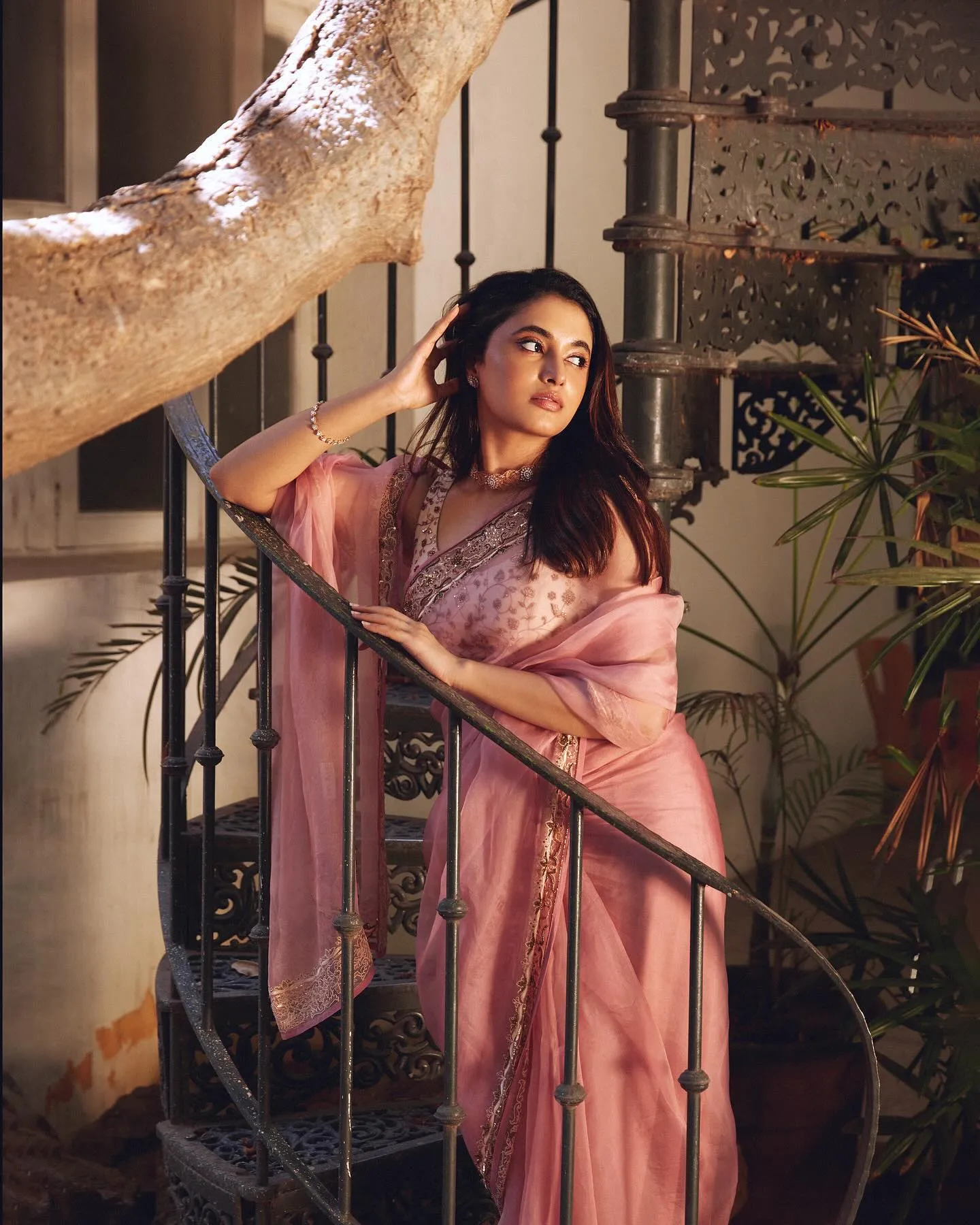 Stunning Image of Priyanka Mohan Standing on the Stairs