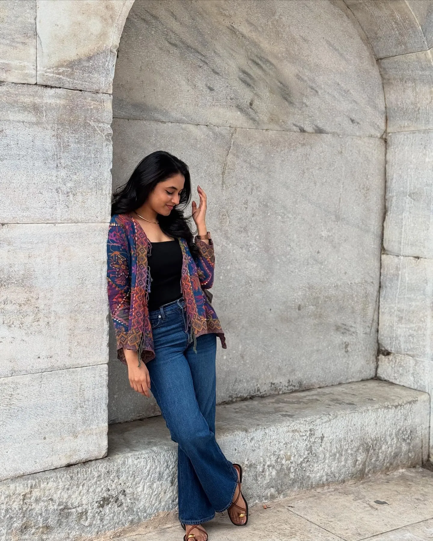 Stunning Wallpaper of Priyanka Mohan Standing Near the Wall