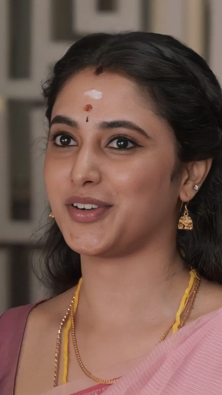 Traditional Glow of Priyanka Arul Mohan in Pink Saree HD