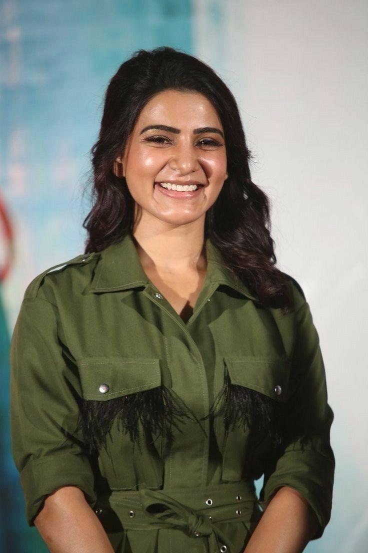 Samantha in Press meet Hd Wallpaper