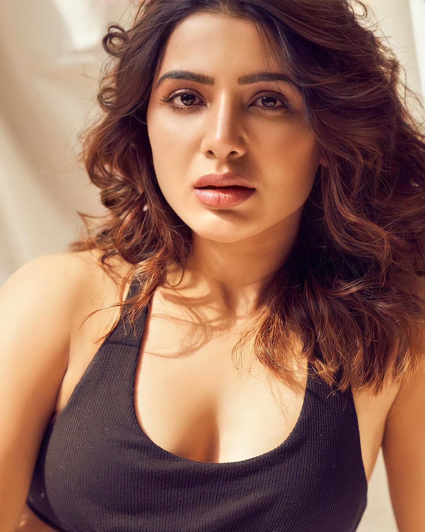 Samantha Stunning Closeup Click Hd Wallpaper