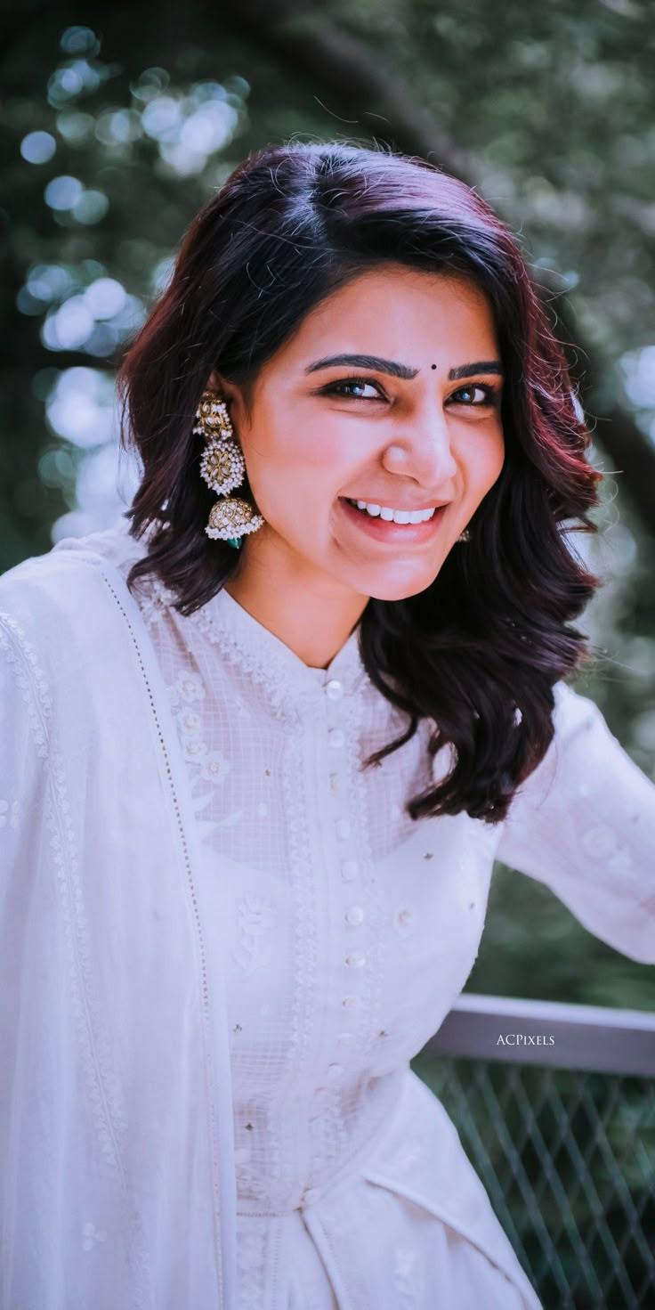 Samantha White Ethnic Dress Look