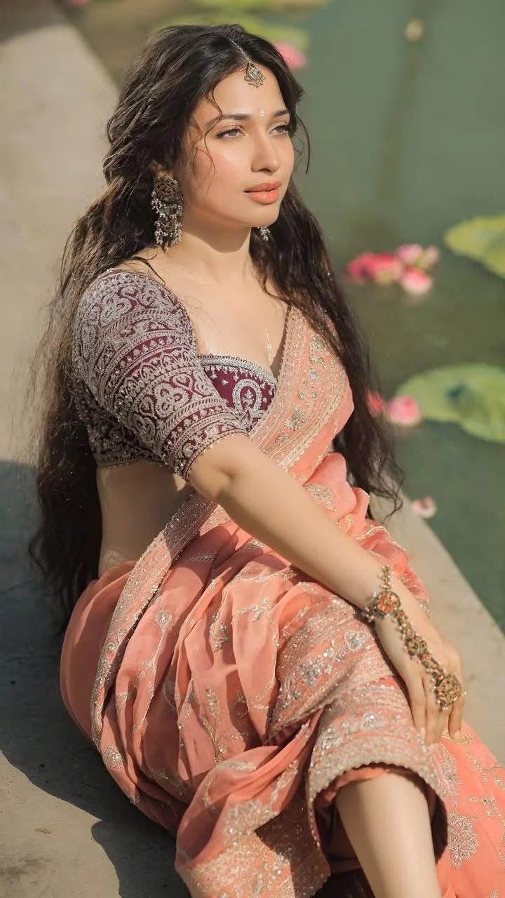 Actress Tamannaah Bhatia Royal Ethnic Lehenga Look hd Image