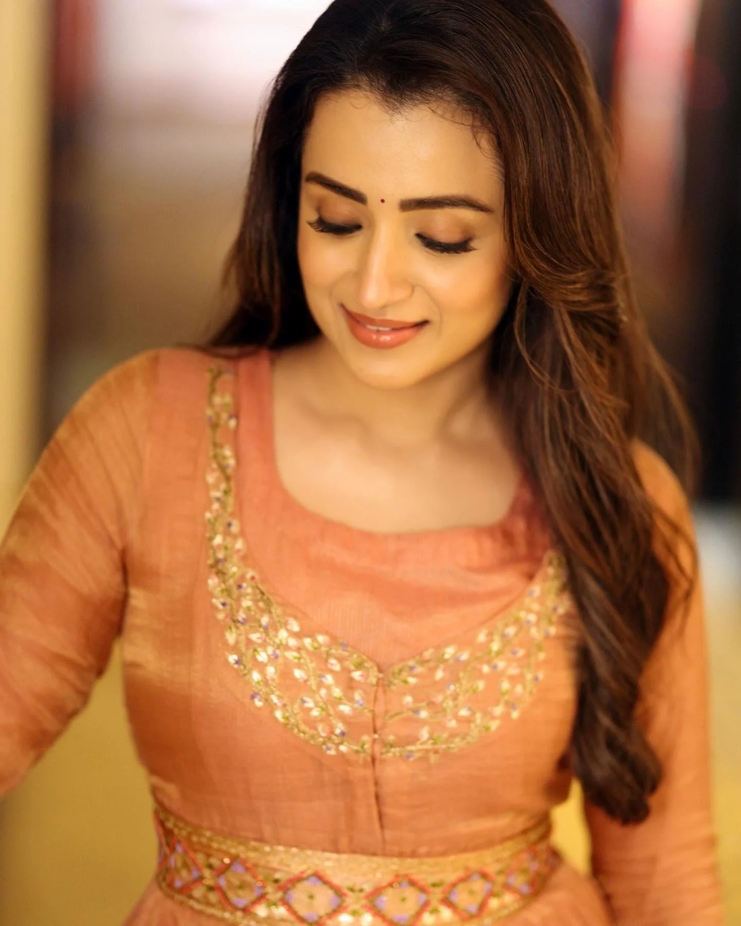 Actress Trisha Krishnan Stunning Close-Up Portrait