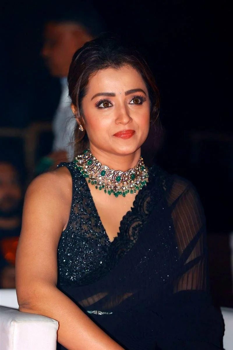 Trisha Krishnan in Black Saree at Glamorous Event Image