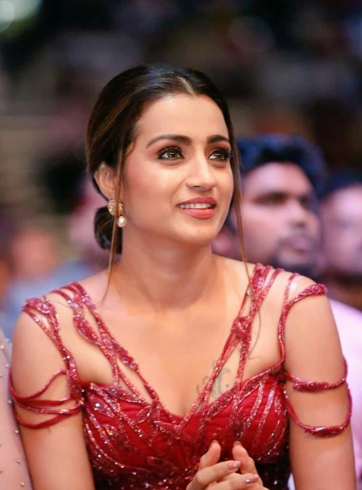 Trisha Krishnan Radiates Grace in Red Ethnic Gown