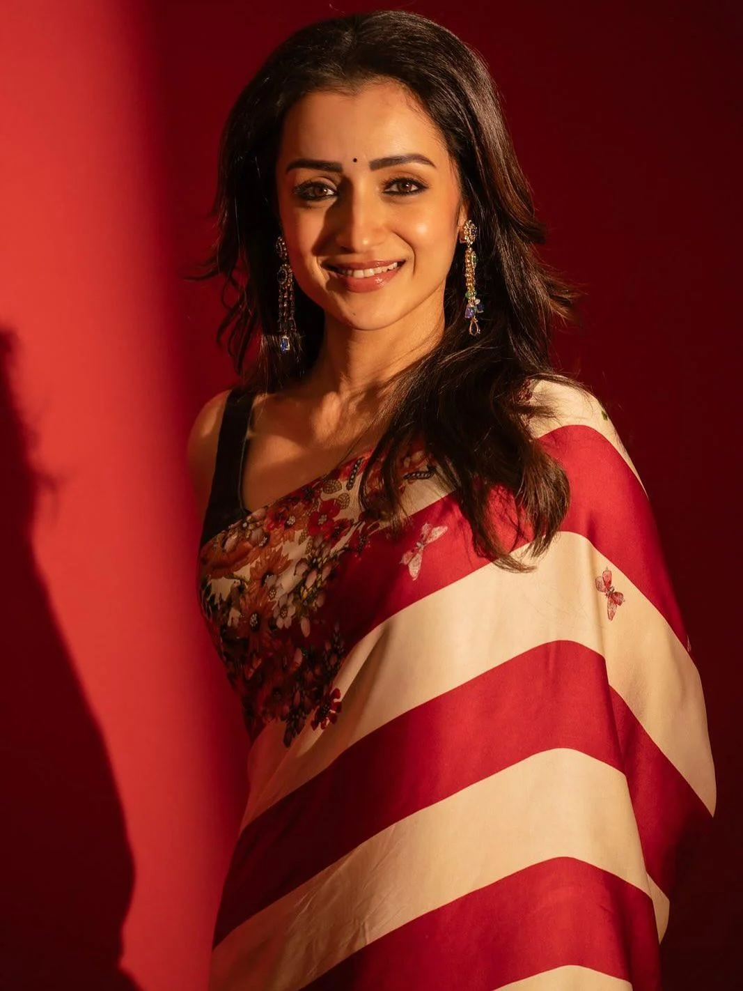 Trisha Krishnan Radiates Grace in Red Saree