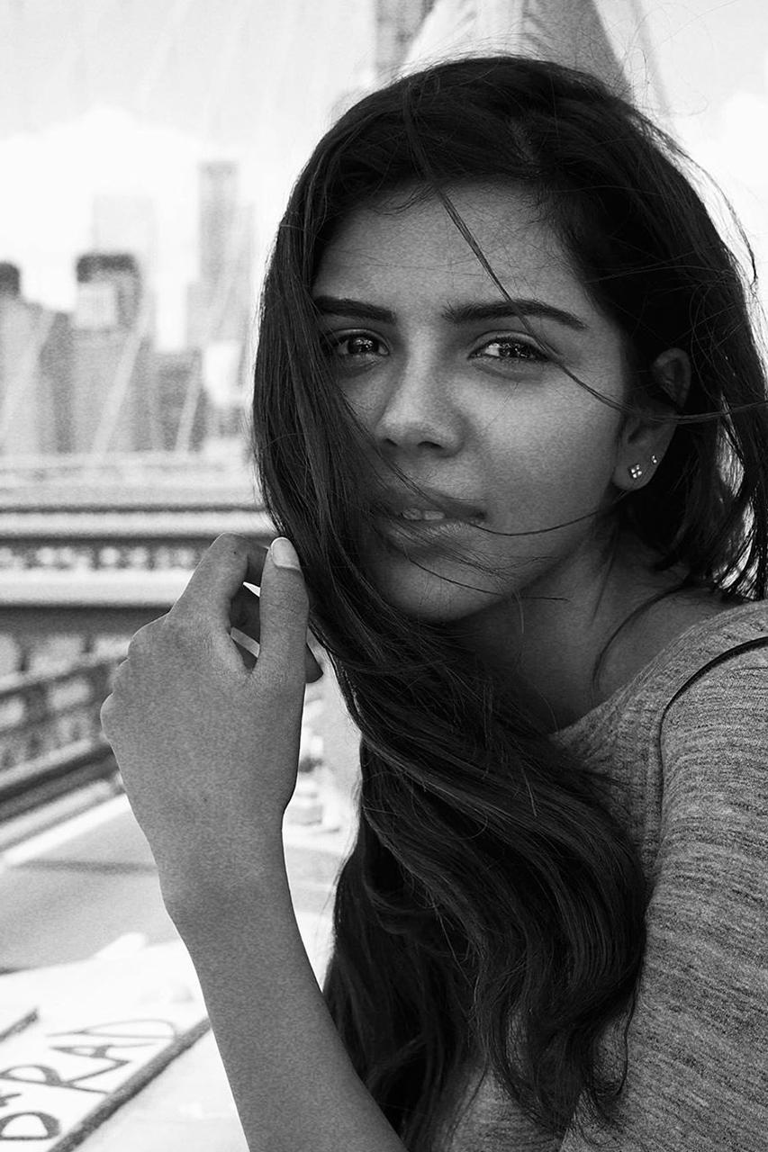 Black and White Portrait of Kalyani Priyadarshan Image