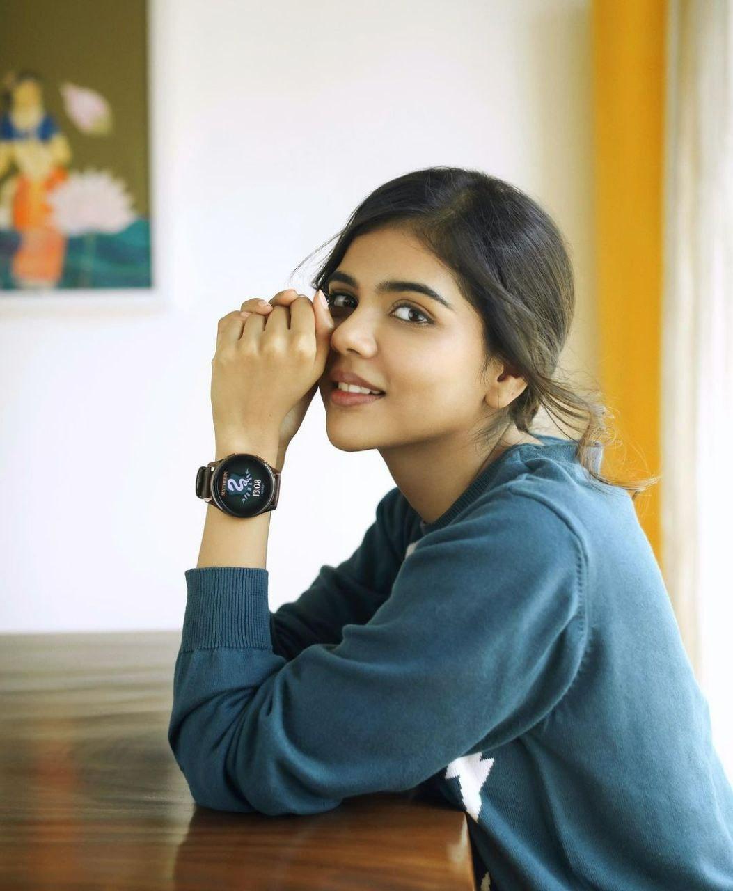 Casual Indoor Candid of Kalyani with Chin Resting Photo