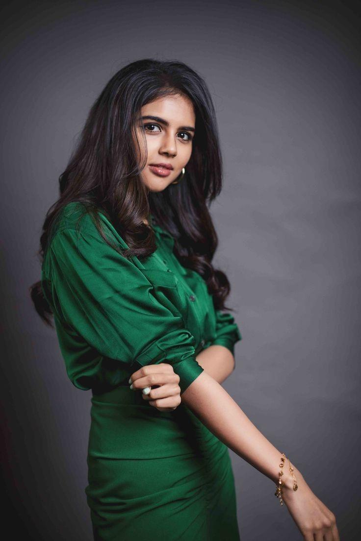 Chic Kalyani Priyadarshan in Fitted Green Dress Photo
