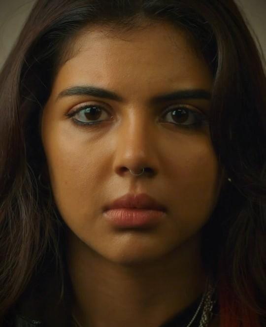 Closeup of Kalyani Priyadarshan Serious Look free Image