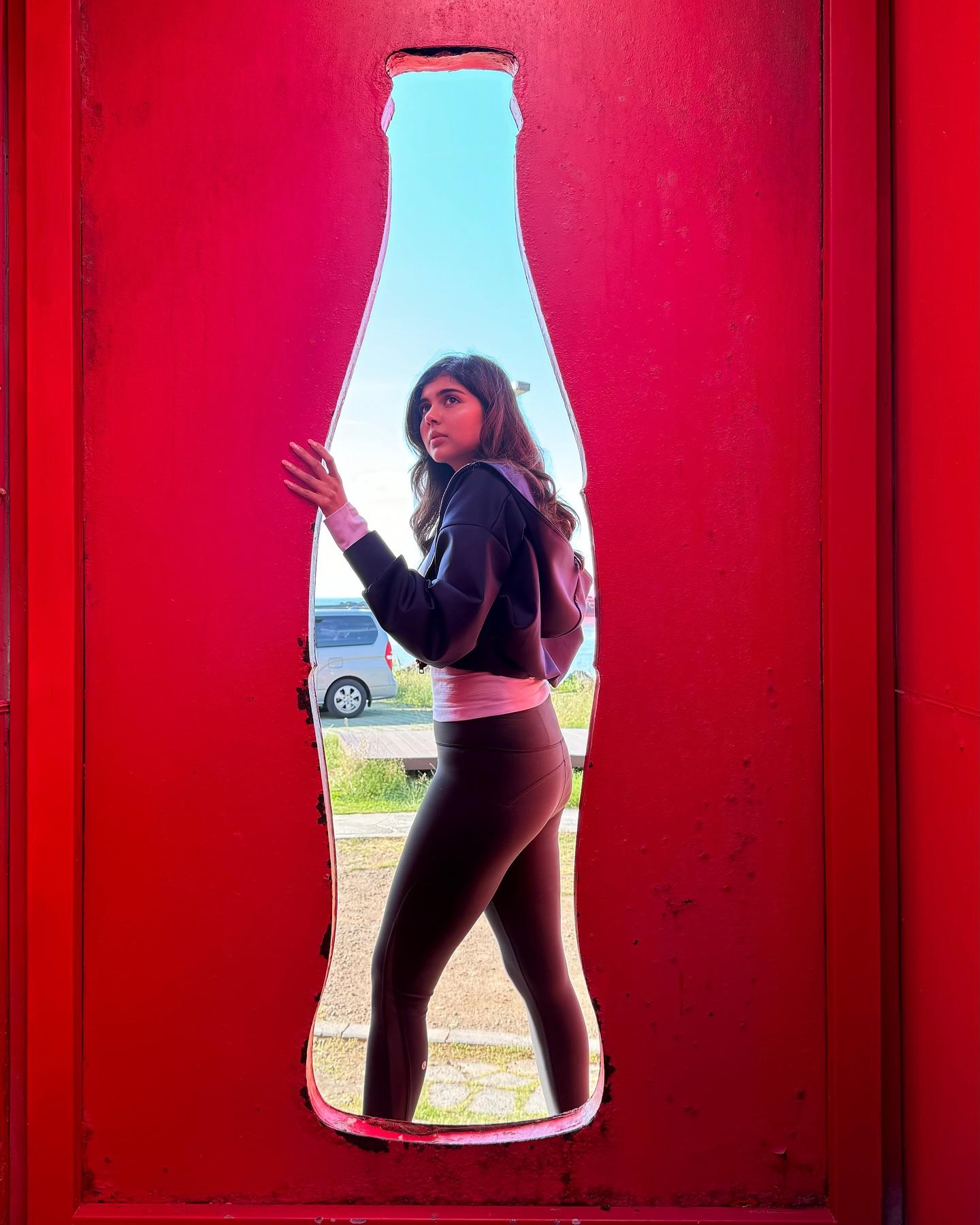 Creative Image Through Coca Cola Bottle with Priyadarshan
