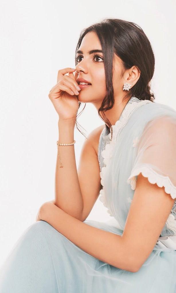 Kalyani Priyadarshan Dreamy Look in Pastel Dress Image