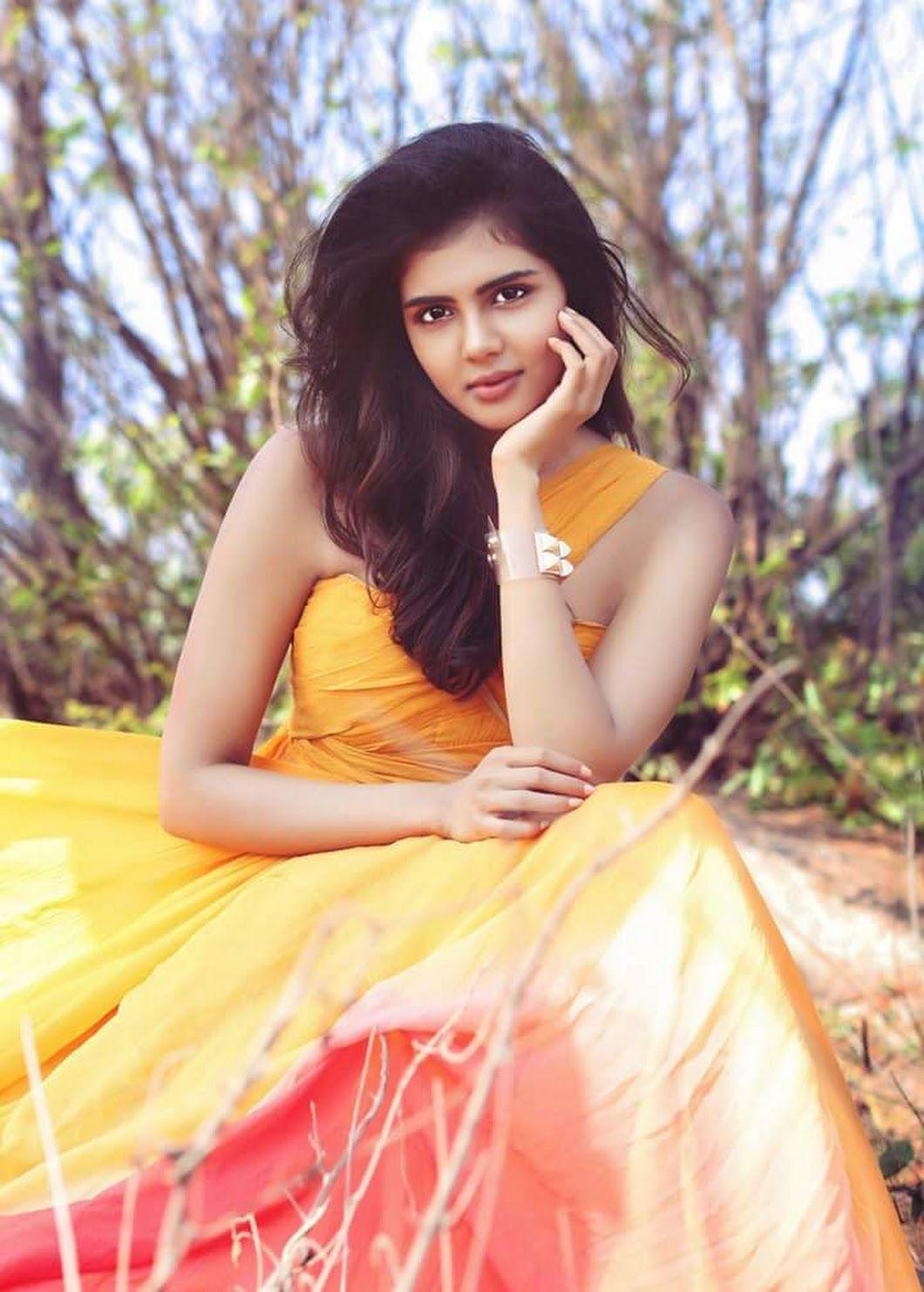 Kalyani Priyadarshan in a Yellow Lehenga Outfit Photo