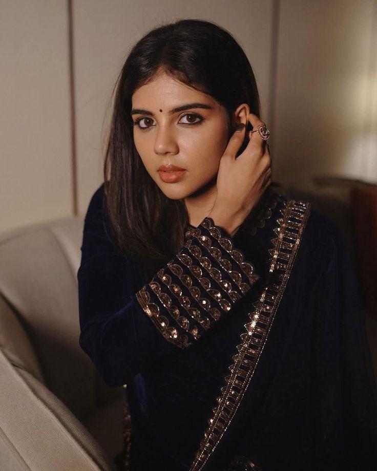 Kalyani Priyadarshan in Dark Ethnic Outfit Posing Photo