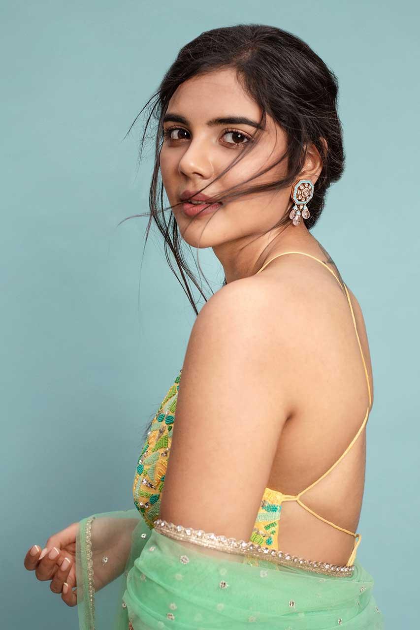 Kalyani Priyadarshan in Pastel Backless Ethnic Look Image