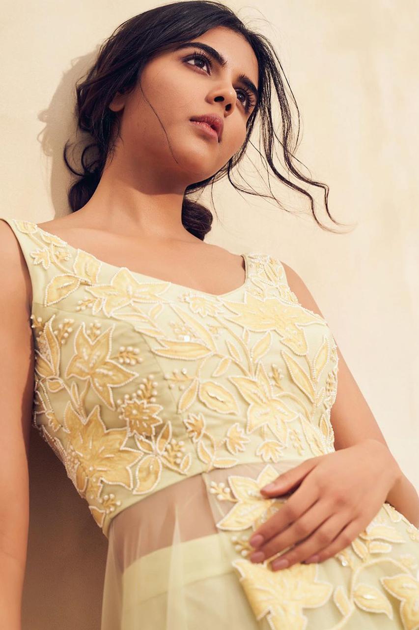 Kalyani Priyadarshan Looks Radiant in Yellow Dress Photo