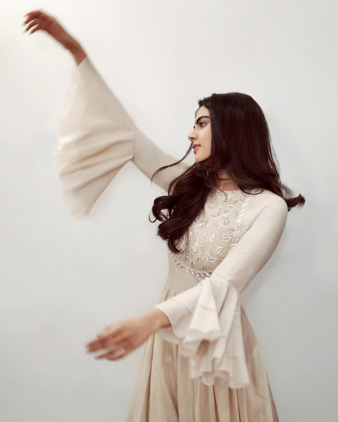 Kalyani Priyadarshan Modern Ethnic Charm in White Dress Pic