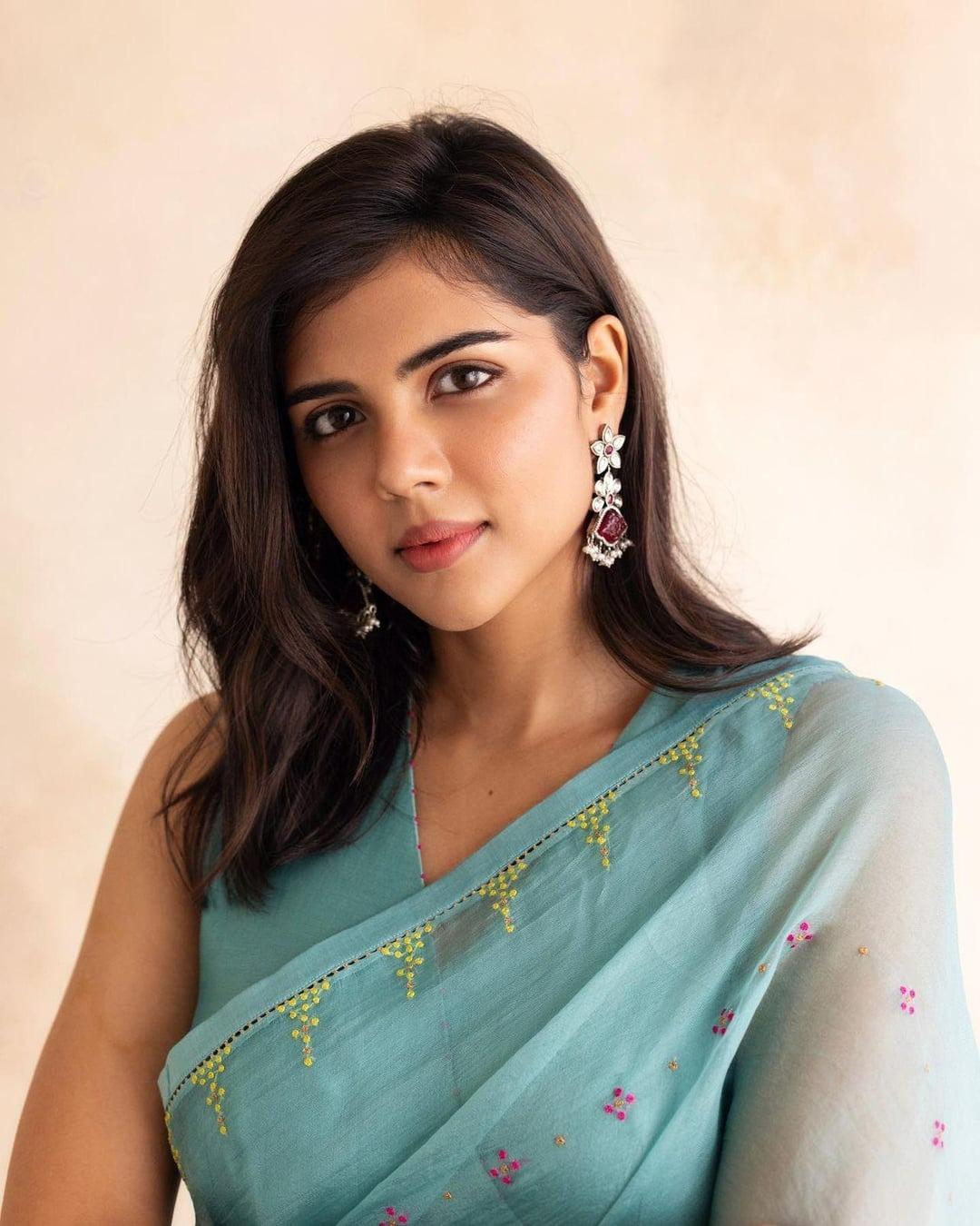 Kalyani Priyadarshan Wearing Party Wear Saree Photo