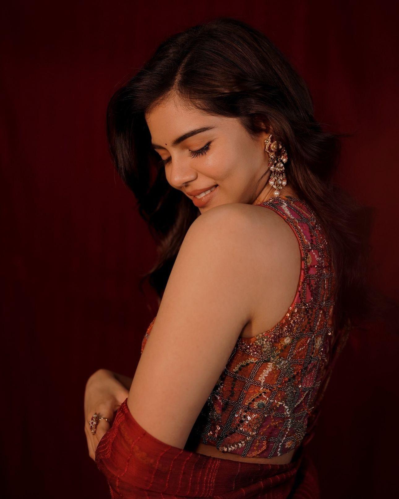 Stylish Priyadarshan in Red Dress free Image Download
