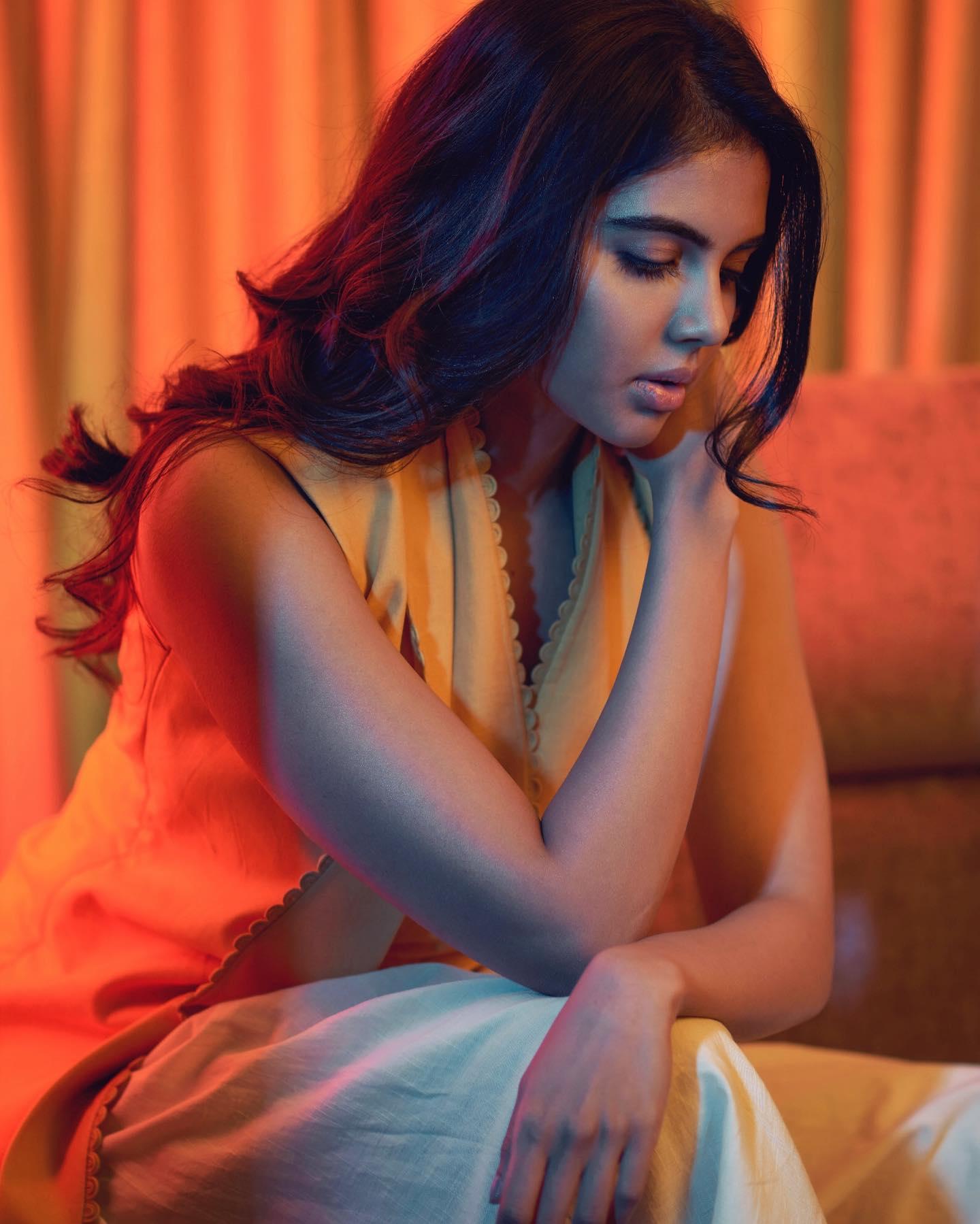 Priyadarshan Sad Face in Peach Color Square free Photography