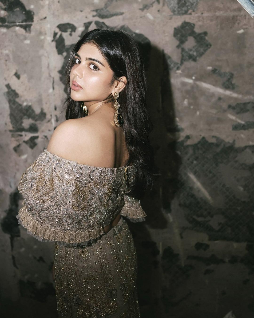 Stylish Pose of Priyadarshan in Gray Dress Wallpaper