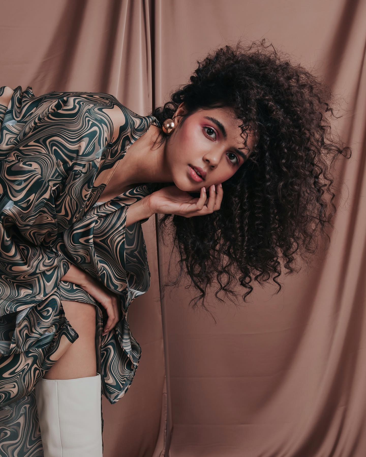 Tattoo Design Dress Worn by Kalyani Priyadarshan Photo