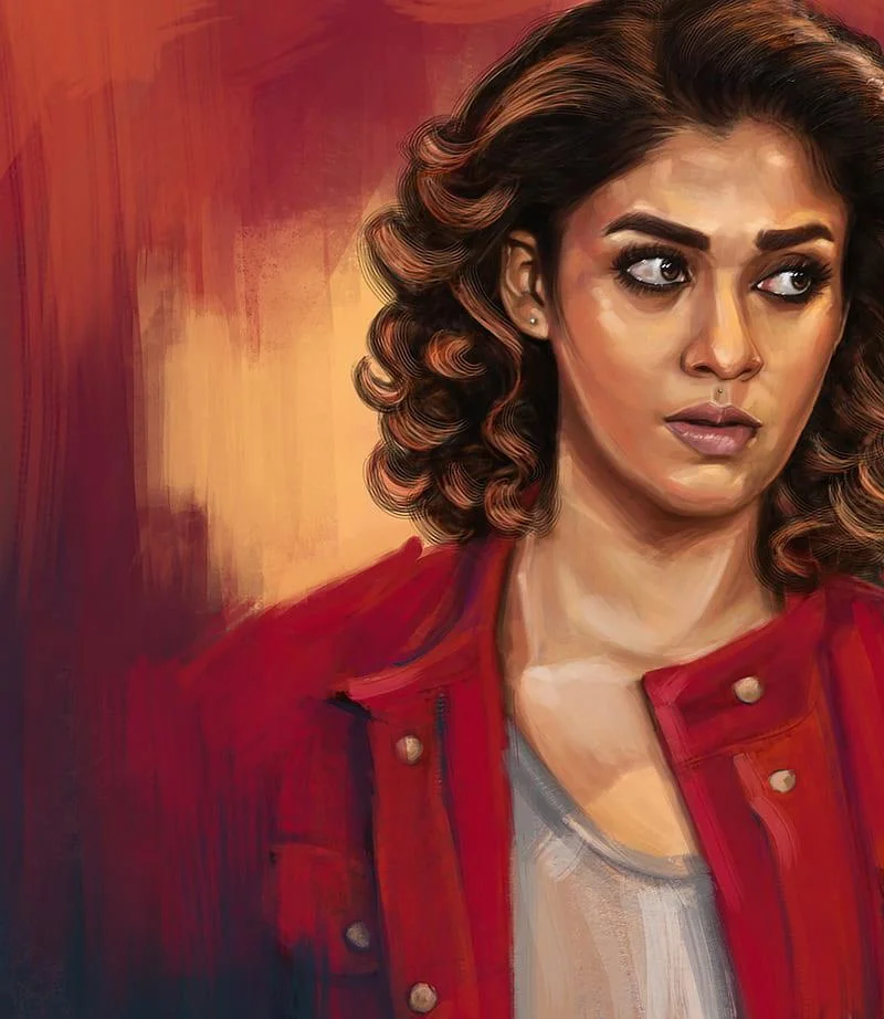 Nayanthara Poster Paint Hd Image