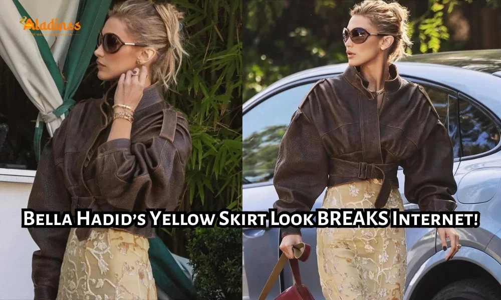 Bella Hadid Rocks Spring 2026 Yellow Brown Trend in LA