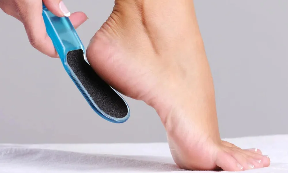 gentle foot exfoliation