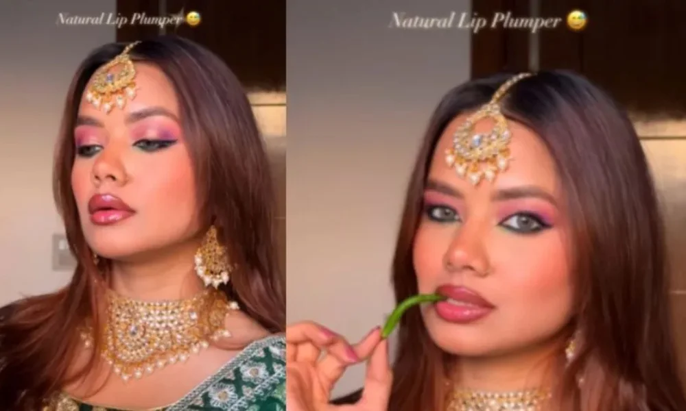 viral green chilli lip plumper